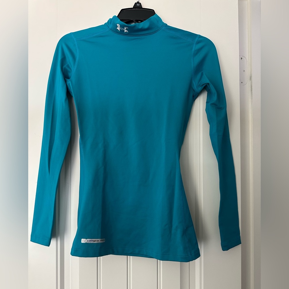 Under Armour Blue Fitted Long Sleeve Tee